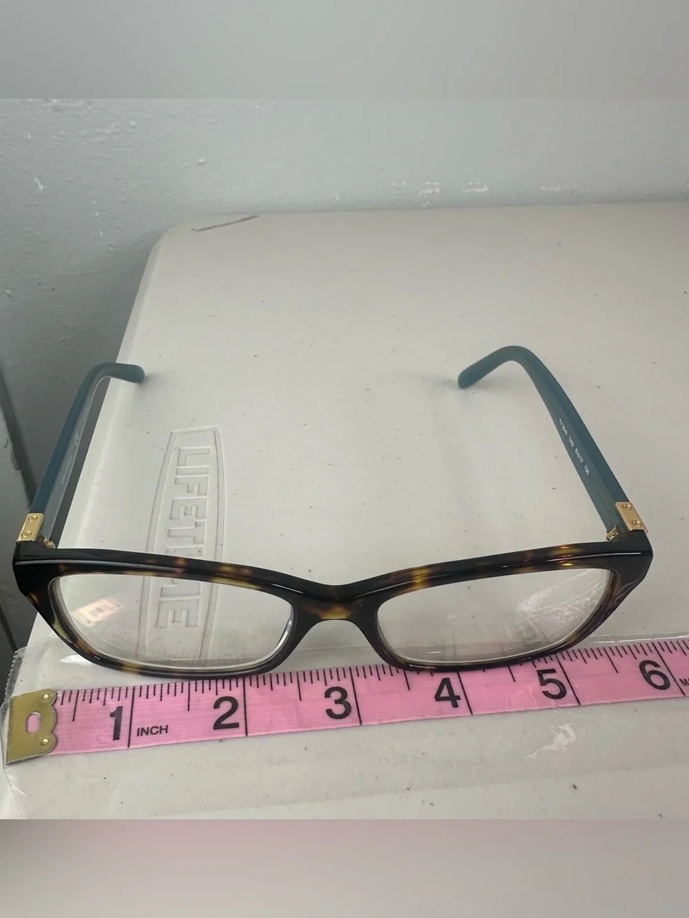 Tory Burch TY2049-1359-53 Eyeglasses – Tortoise & Teal Preowned - Picture 13 of 14